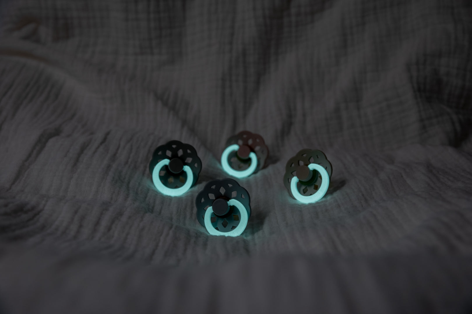 Boheme GLOW Pacifier 2 Pack - Sage/Cloud