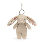 Jellycat Bashful Blossom Bunny Beige Bag Charm