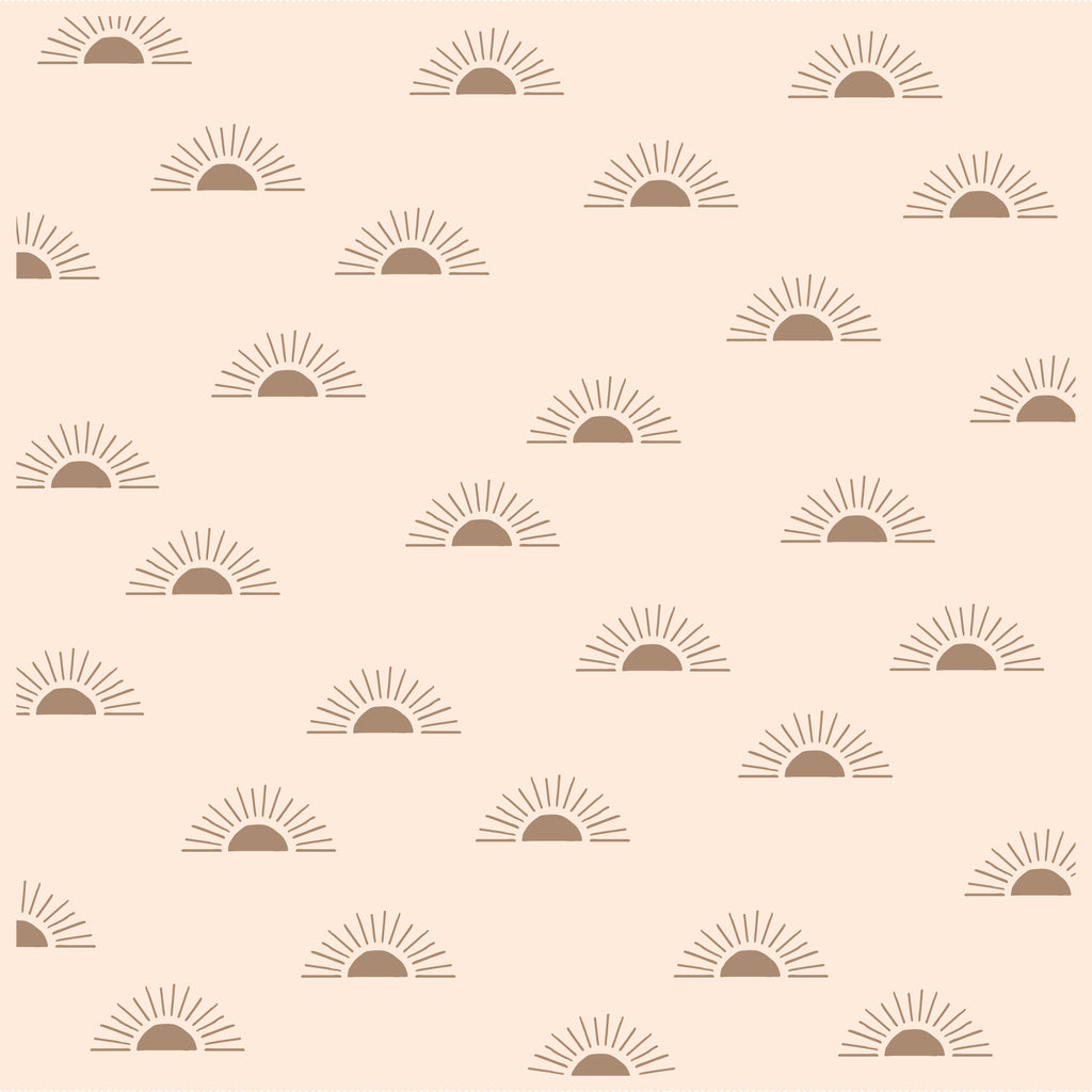 Fox & Fallow Reversible Blanket - Suns/Coffee