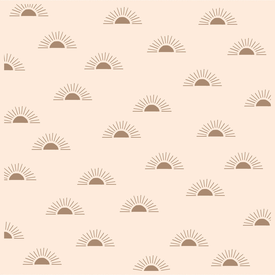 Fox & Fallow Reversible Blanket - Suns/Coffee