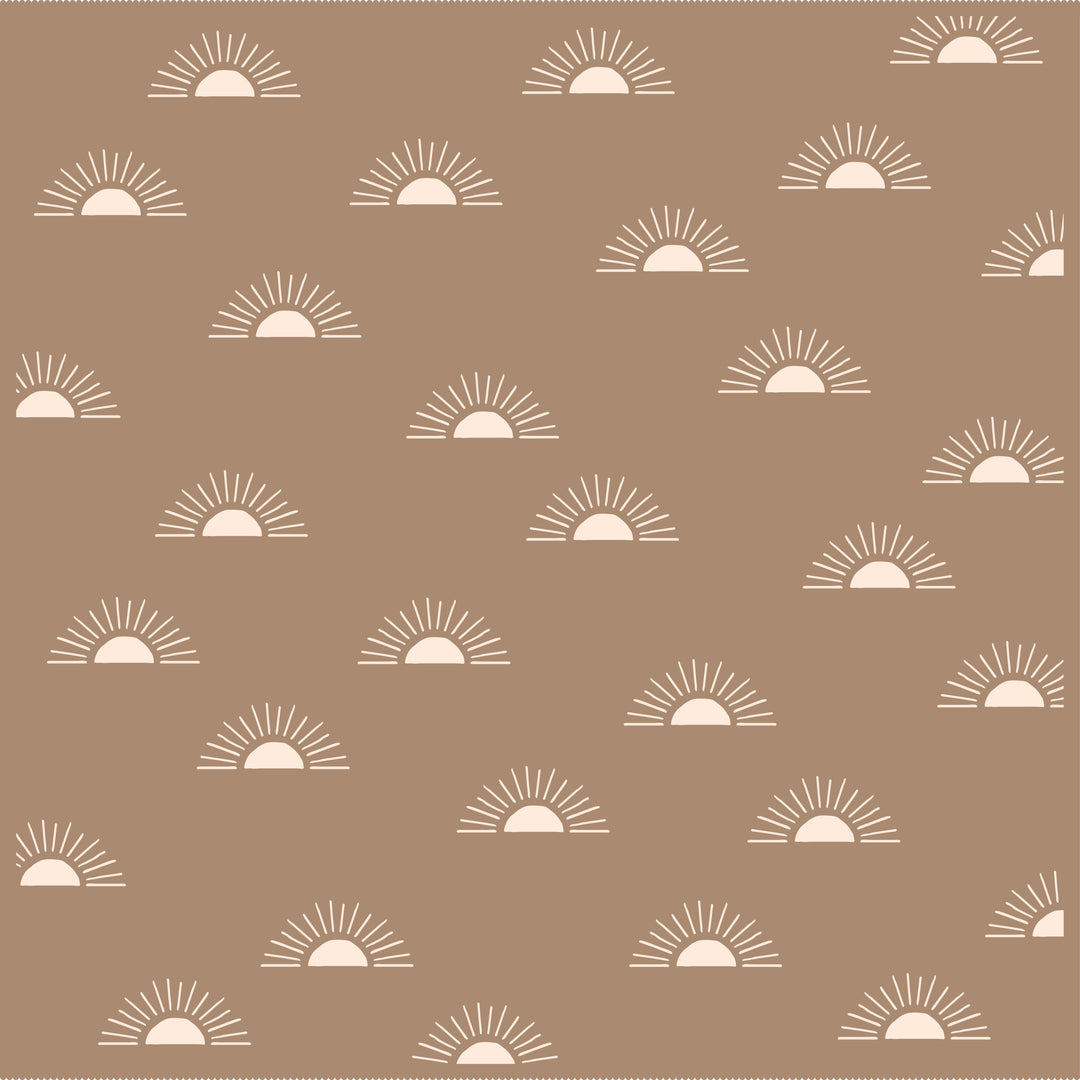 Fox & Fallow Reversible Blanket - Suns/Coffee
