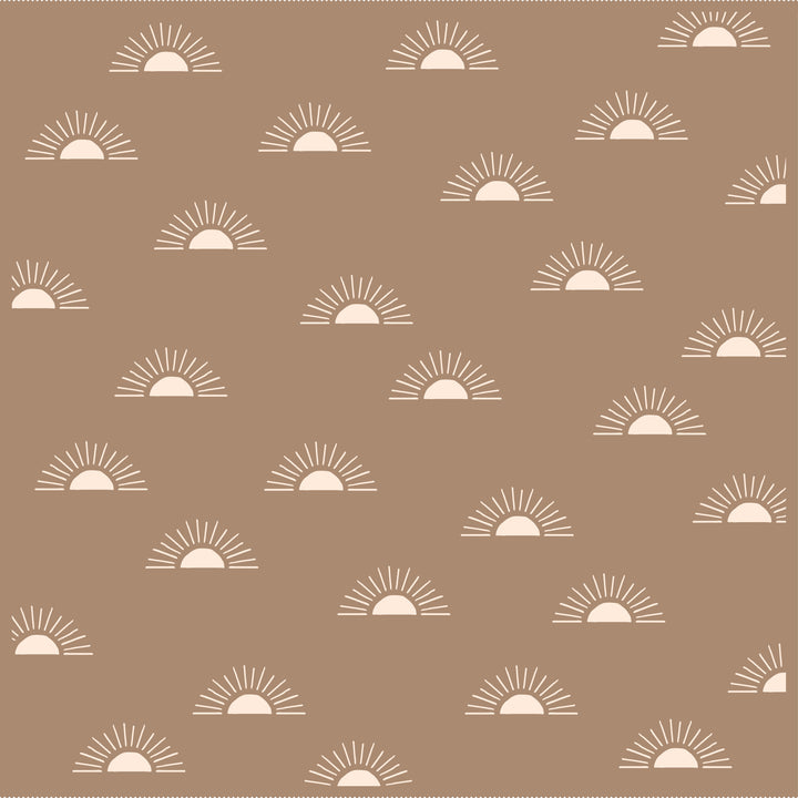 Fox & Fallow Reversible Blanket - Suns/Coffee