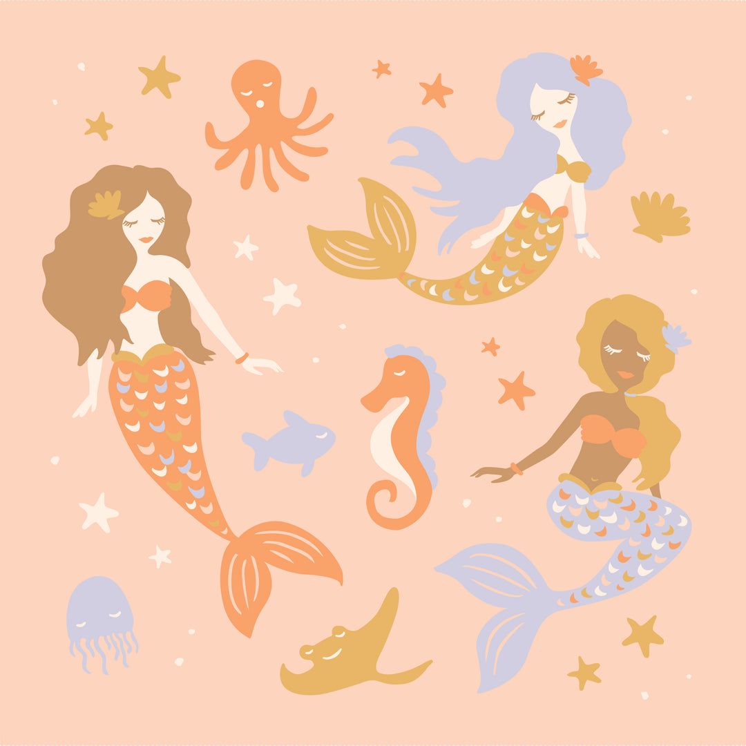Fox & Fallow Blanket - Mermaids
