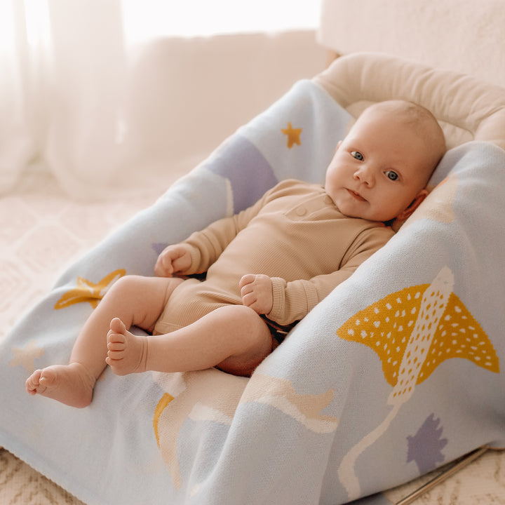 Fox & Fallow Blanket - Ocean Creatures