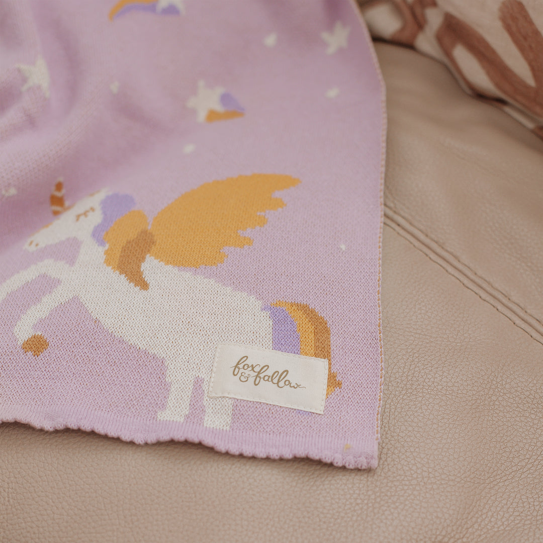 Fox & Fallow - Unicorns Blanket
