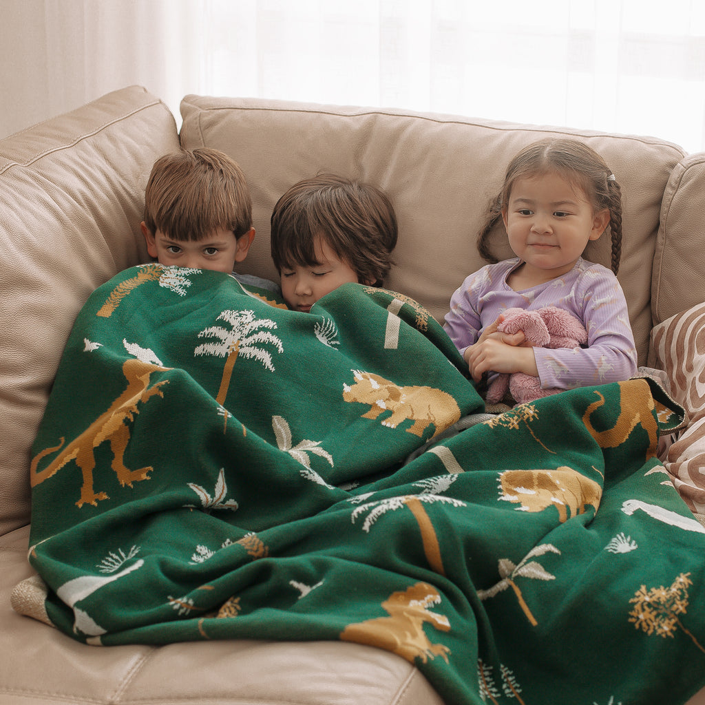 Dinos Throw Blanket