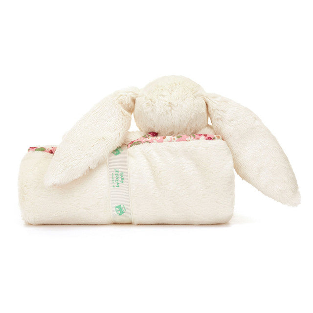 Jellycat Bashful Blossom Berry Bunny Blankie - Cream