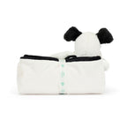Jellycat Bashful Blankie - Black & Cream Puppy