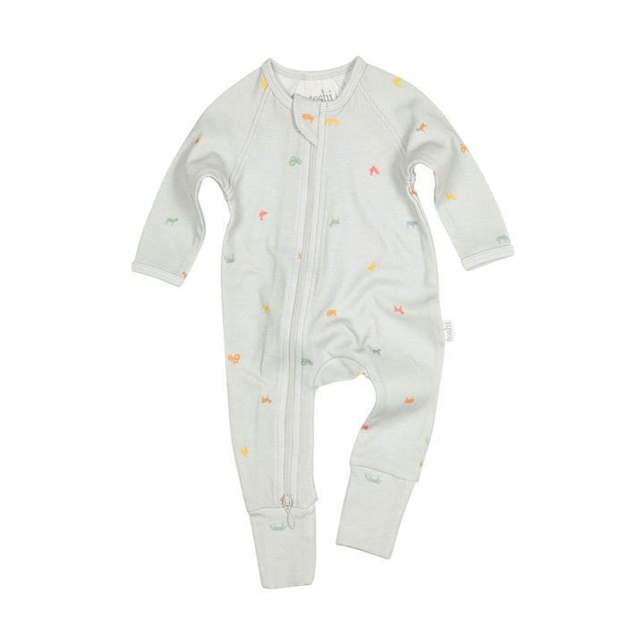 Toshi Onesie Long Sleeve - Classic / Barn Buddies Ash