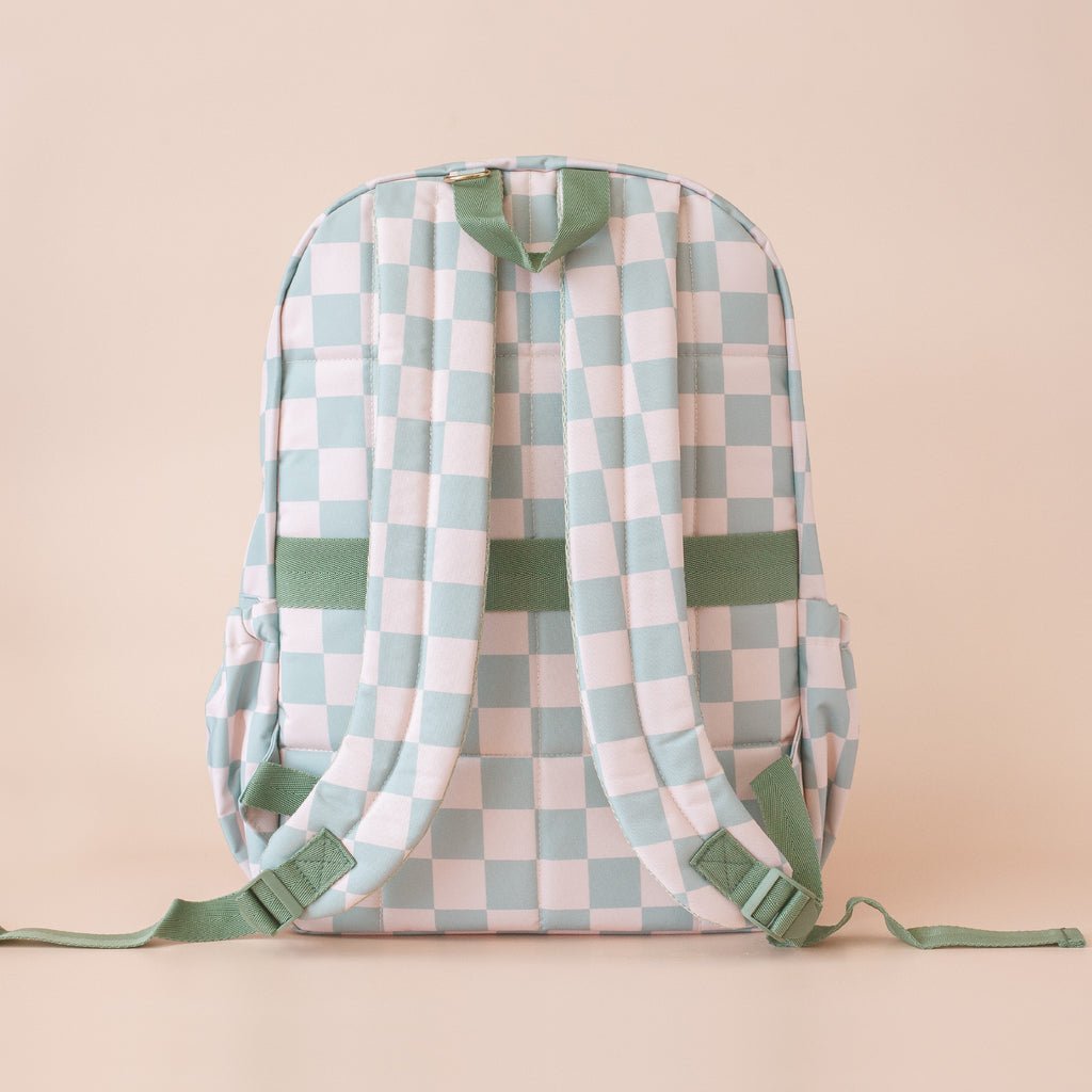 Backpack - Sage Check