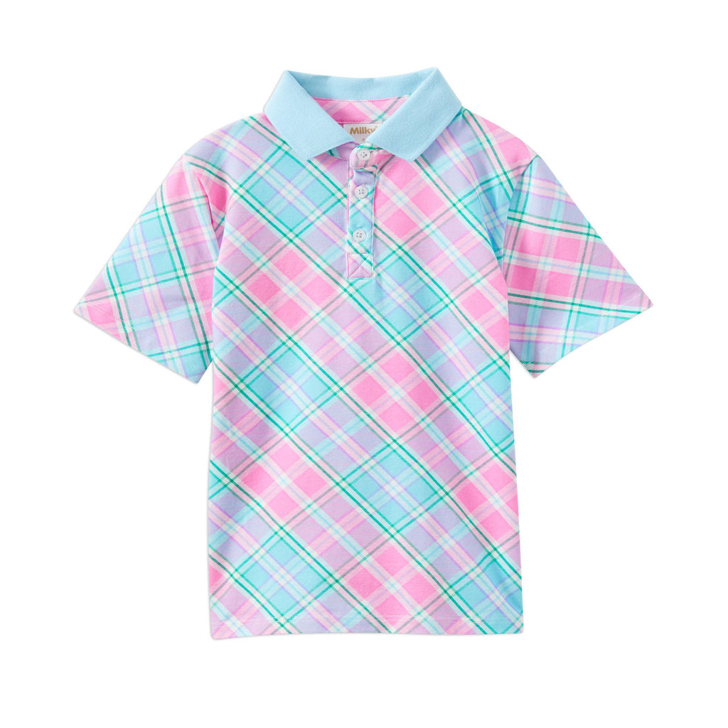 PRE-ORDER - Brightside Plaid Polo Shirt