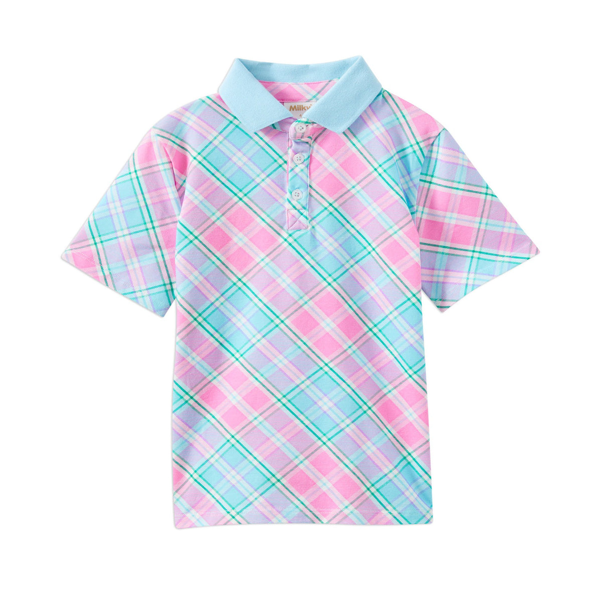 PRE-ORDER - Brightside Plaid Polo Shirt