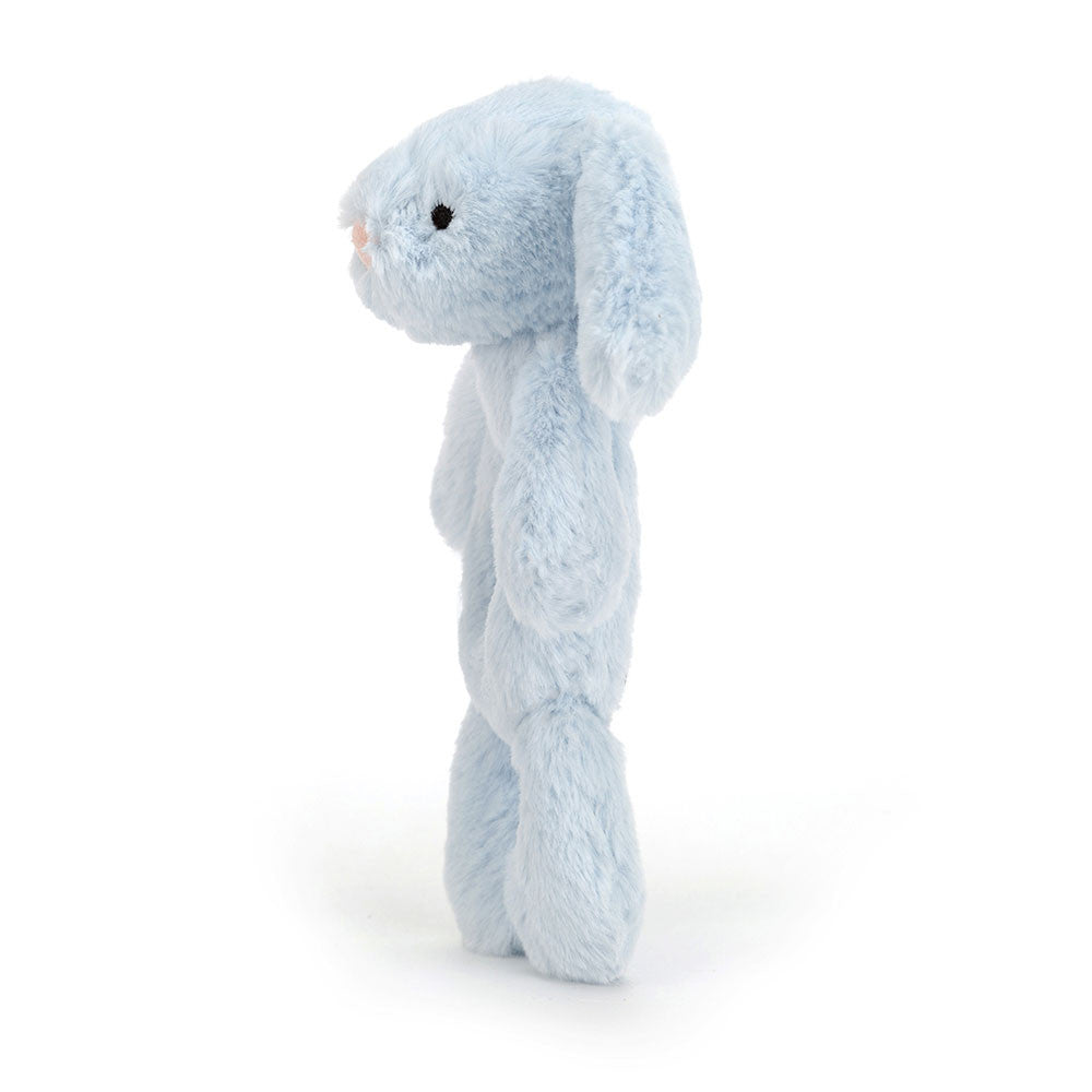 Bashful Bunny Ring Rattle - Blue