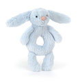 Jellycat Bashful Bunny Ring Rattle - Blue
