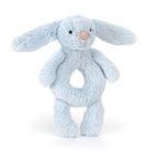 Jellycat Bashful Bunny Ring Rattle - Blue