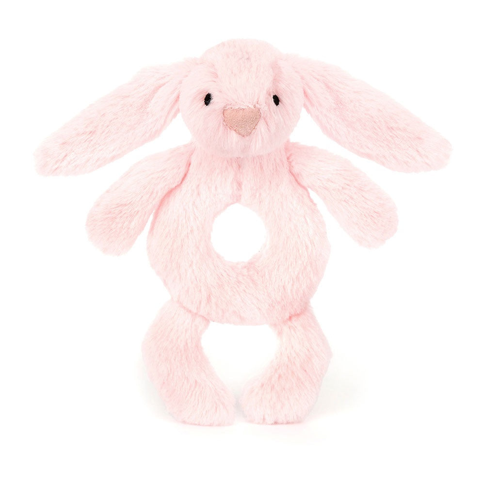Bashful Bunny Ring Rattle - Pink