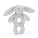 Jellycat Bashful Bunny Ring Rattle - Silver