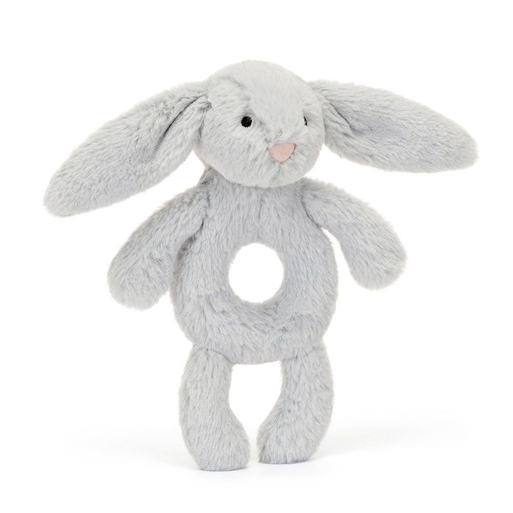 Jellycat Bashful Bunny Ring Rattle - Silver