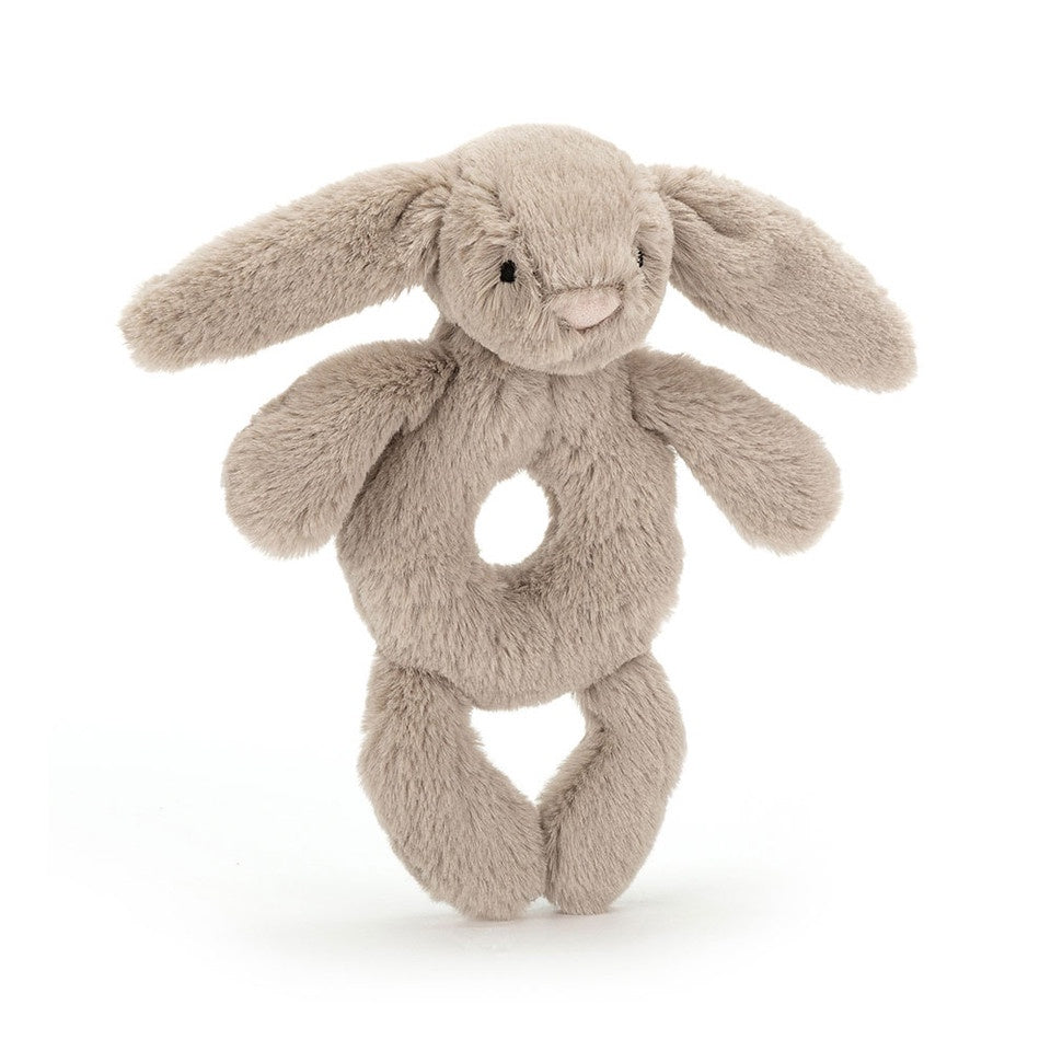 Bashful Bunny Ring Rattle - Beige