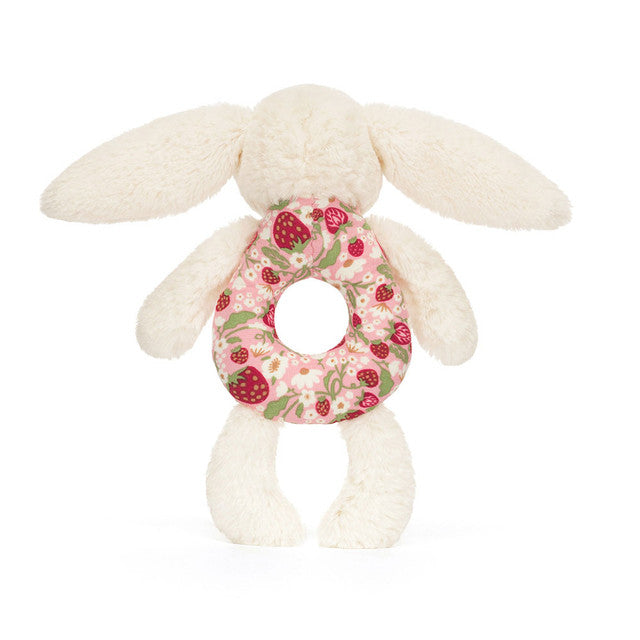 Jellycat Bashful Bunny Ring Rattle - Blossom Cream