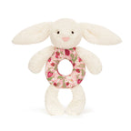 Jellycat Bashful Bunny Ring Rattle - Blossom Cream