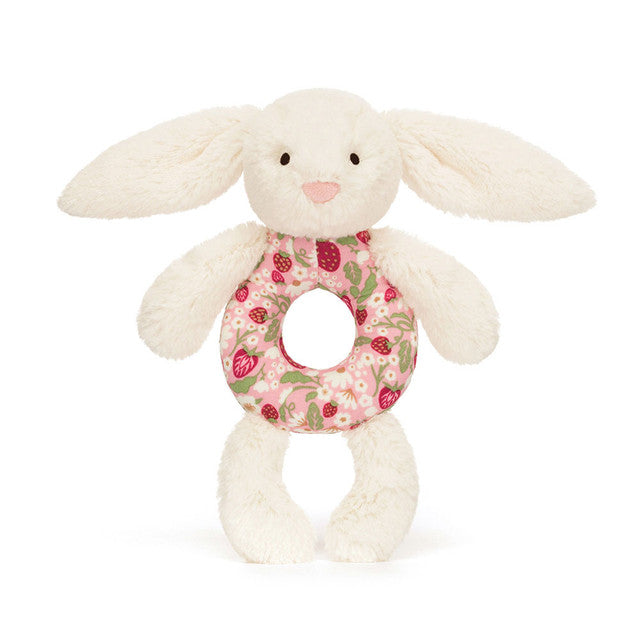 Jellycat Bashful Bunny Ring Rattle - Blossom Cream