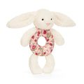 Jellycat Bashful Bunny Ring Rattle - Blossom Cream