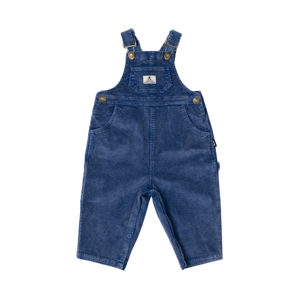 Rock Your Baby Cord Baby Overalls - Blue