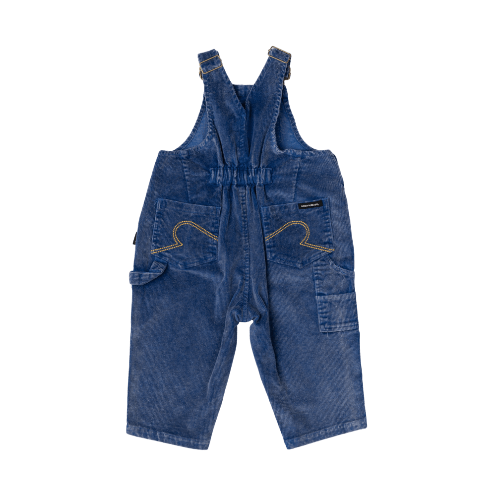 Rock Your Baby Cord Baby Overalls - Blue