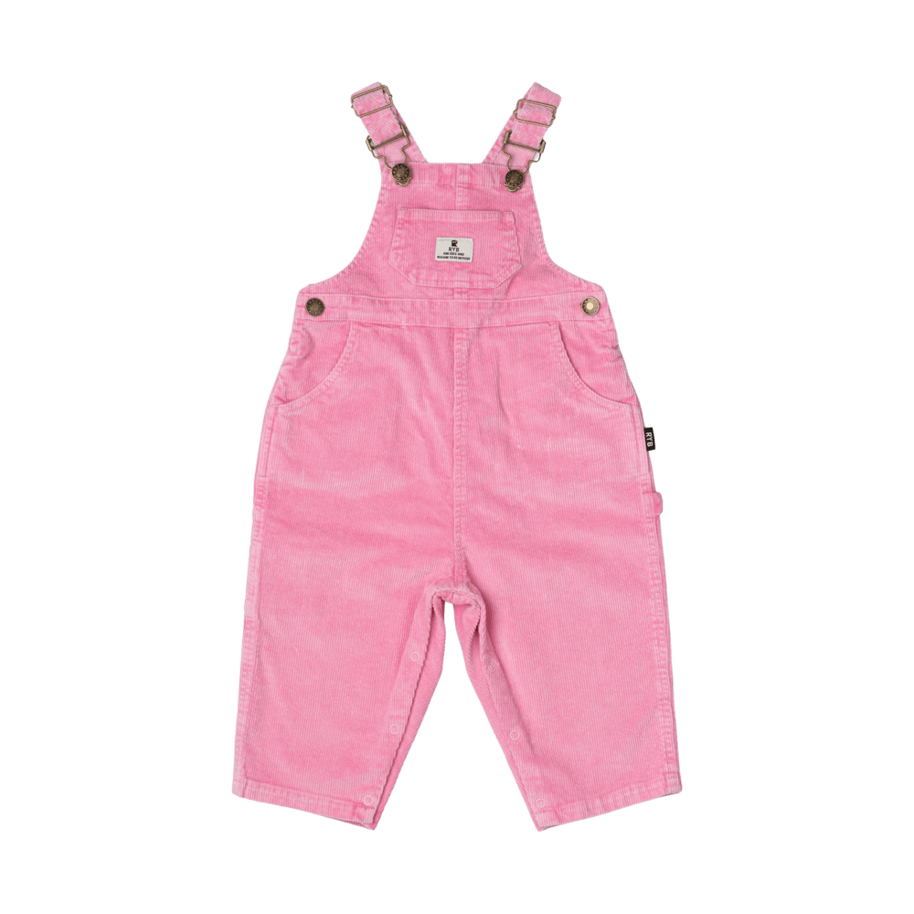 Rock Your Baby Pale Pink Cord Baby Overalls