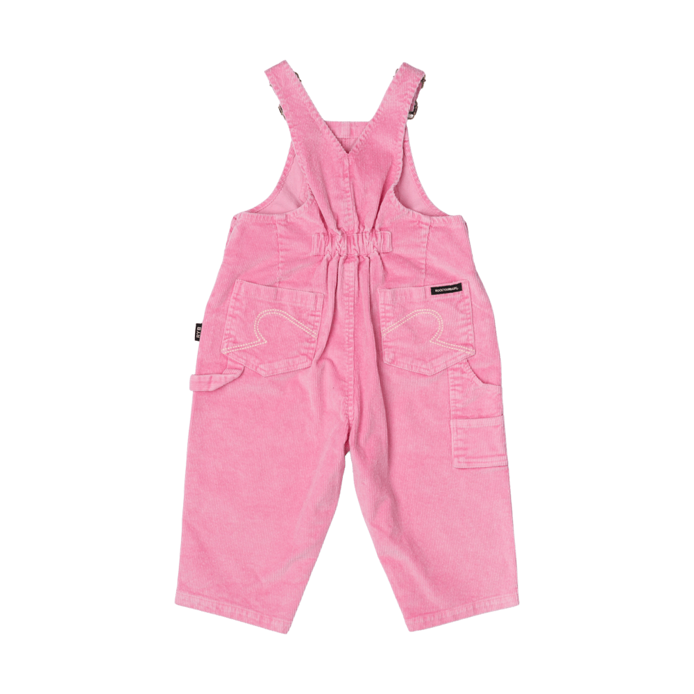 Rock Your Baby Pale Pink Cord Baby Overalls