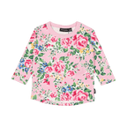 Rock Your Baby Pink Garden Baby Long Sleeve T-Shirt