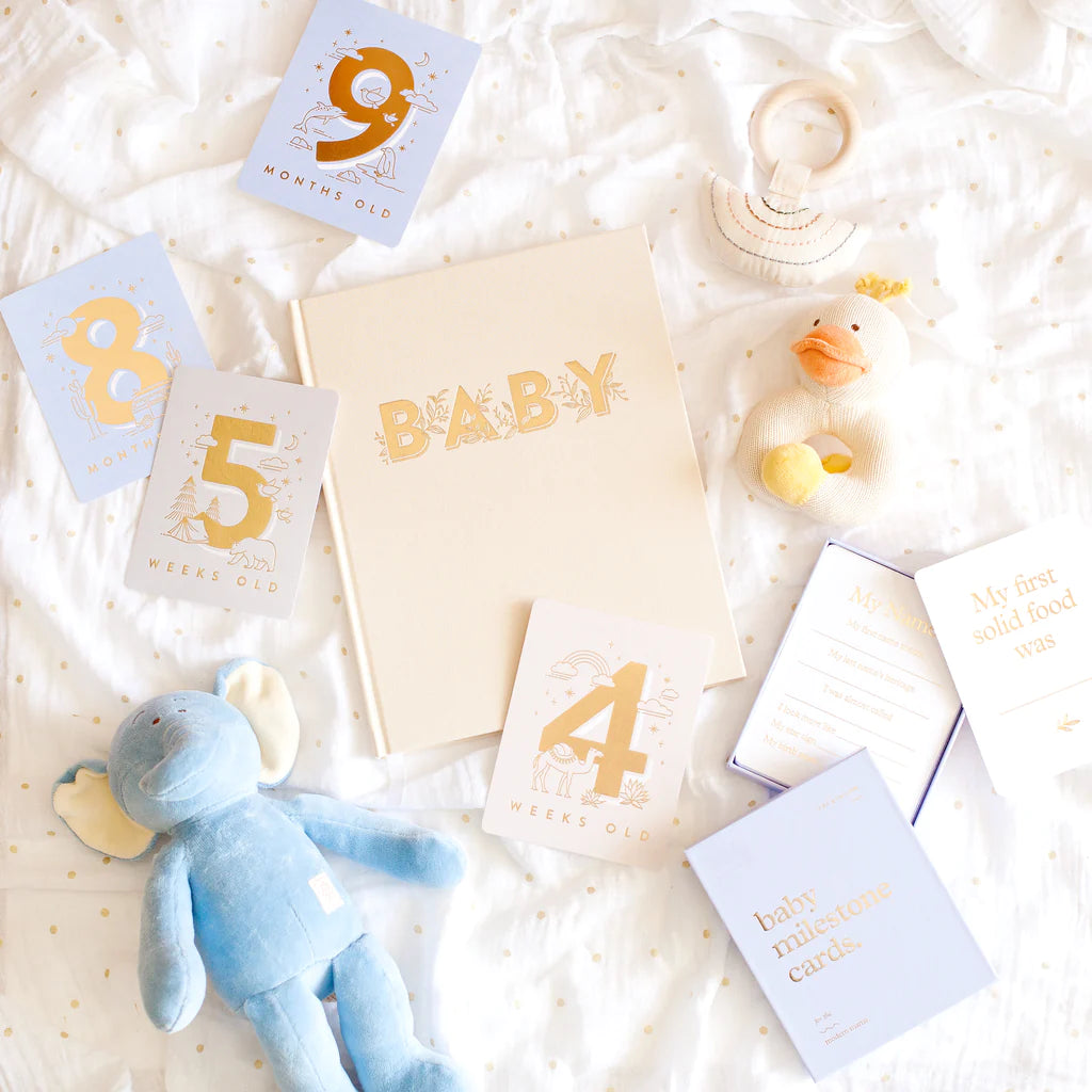 Baby Milestone Cards - Powder Blue
