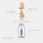 Glass Bottle Set 110ml - Baby Blue