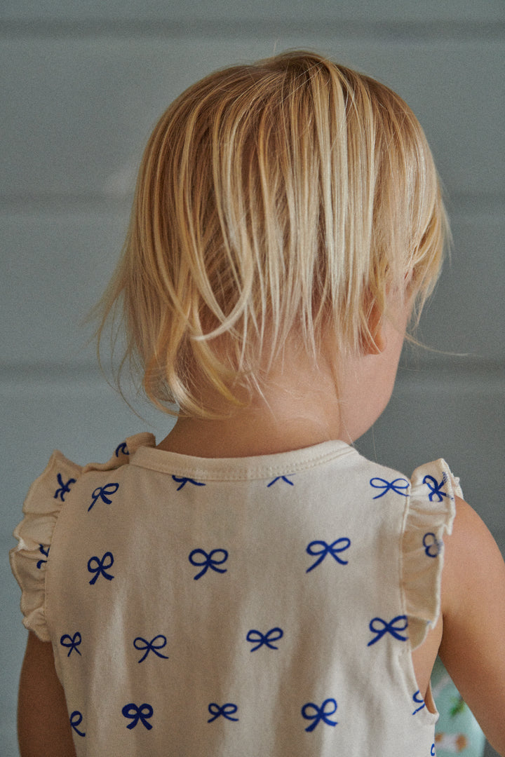 Nature Baby Fleur Tee - Ribbons Print