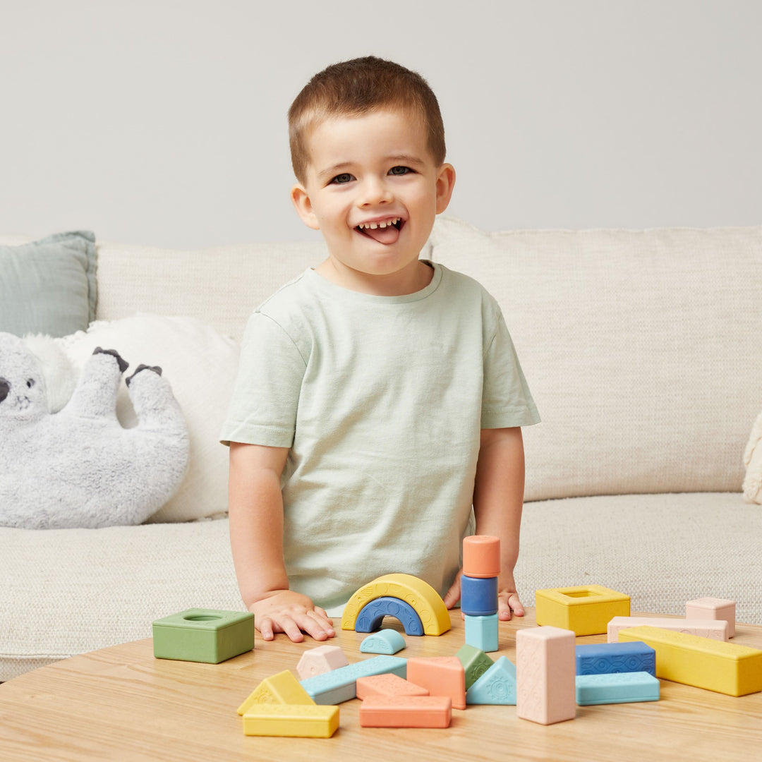 Rattle and Stack Blocks - Deluxe | 24 Pack