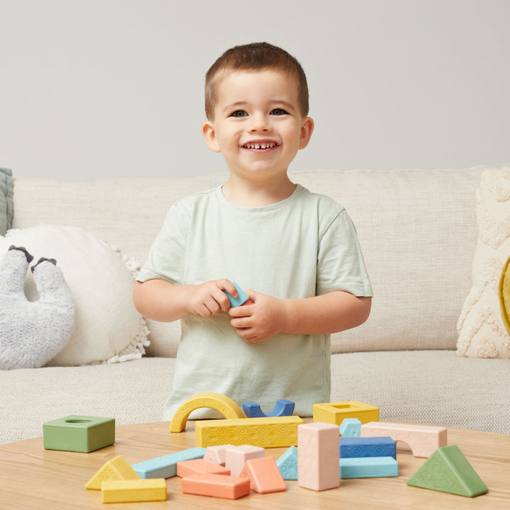 Rattle and Stack Blocks - Deluxe | 24 Pack