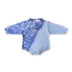 Organic Tie Dye Knit Romper - Pacific