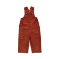 Organic Cord Overalls - Brick