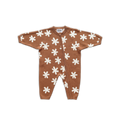 Organic Knit Zip Starsuit - Starlight