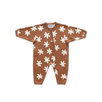 Organic Knit Zip Starsuit - Starlight