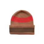 Organic Striped Pixie Knit Beanie - Earth