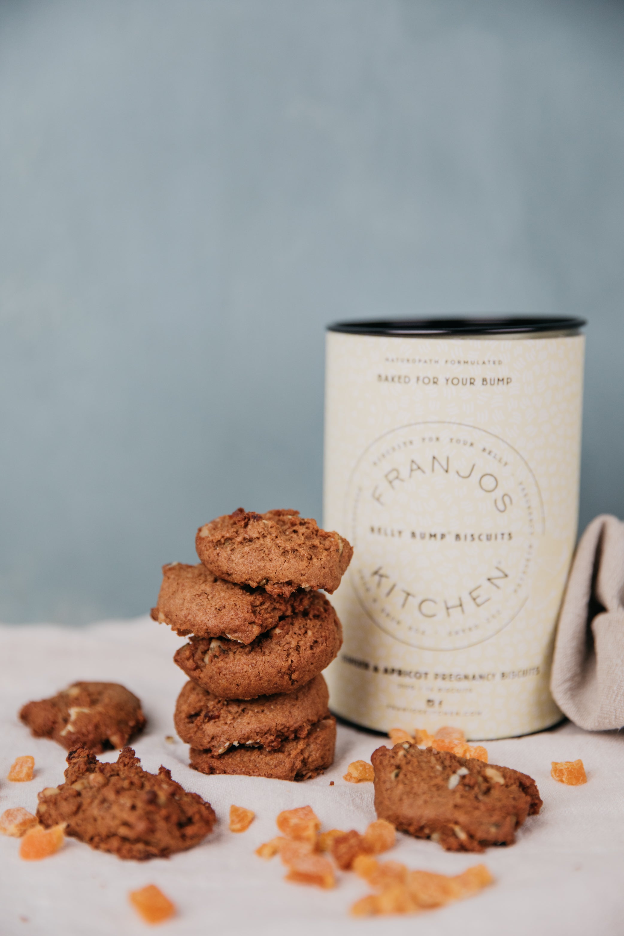 Belly Bump Pregnancy Biscuits - Ginger and Apricot