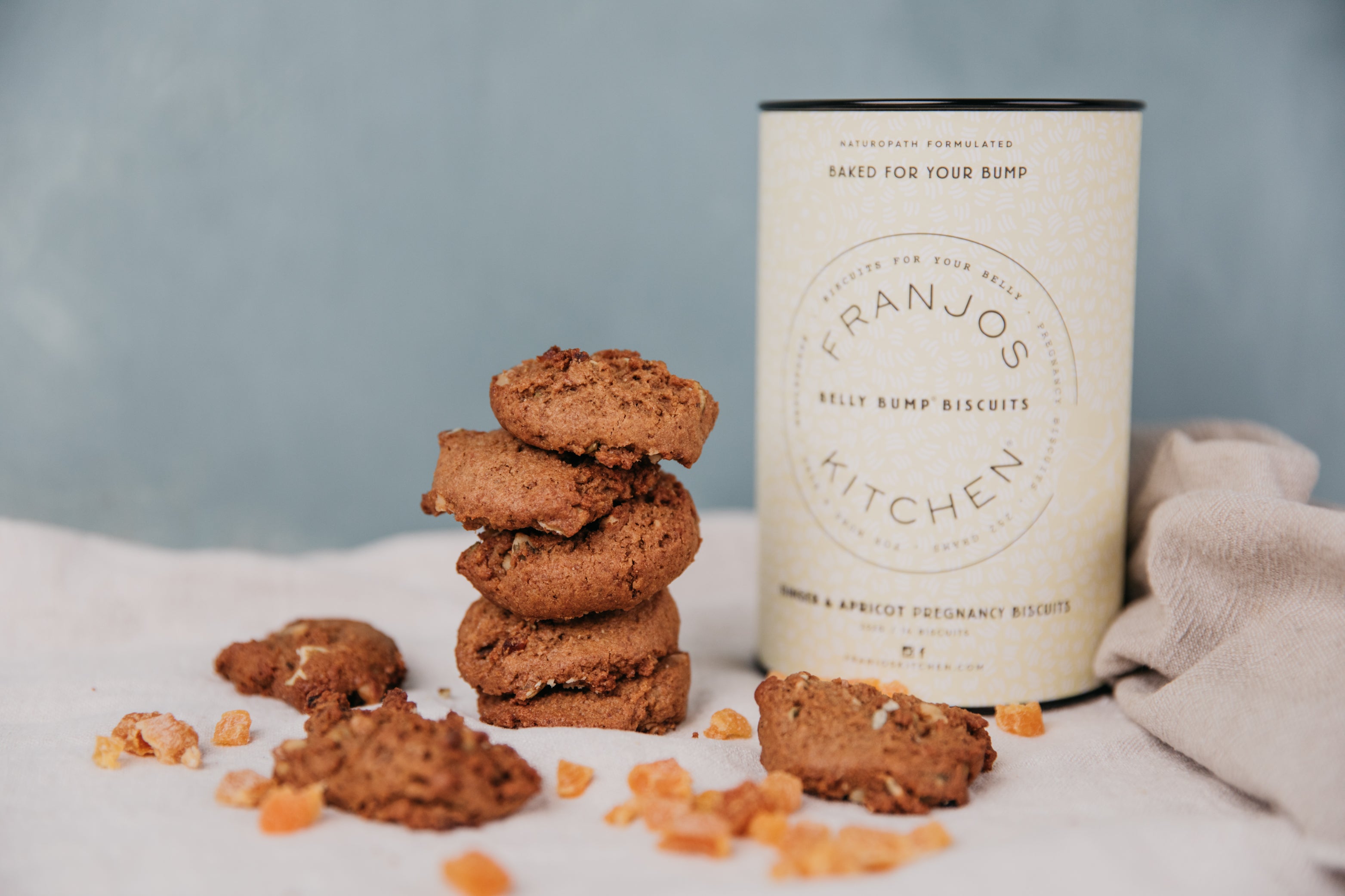Belly Bump Pregnancy Biscuits - Ginger and Apricot