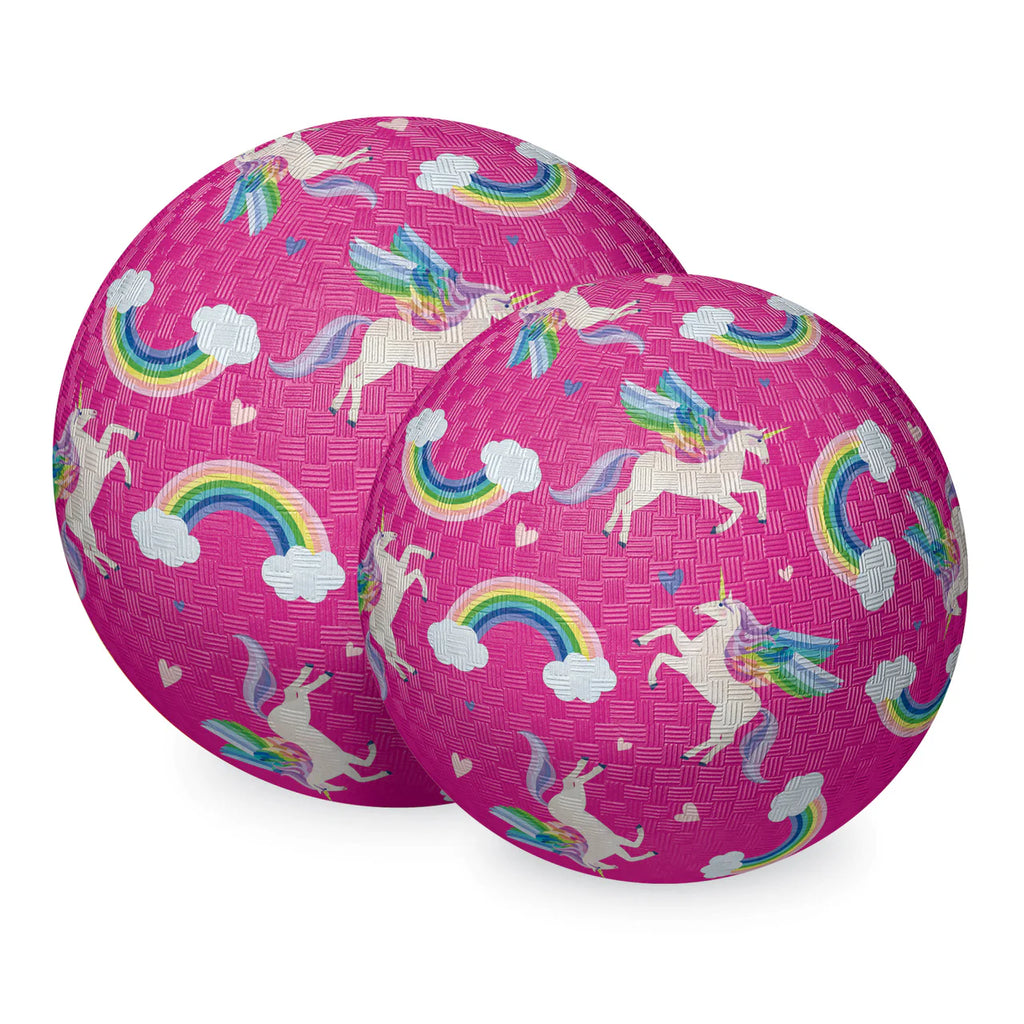 7 Inch Playground Ball - Unicorn Rainbow