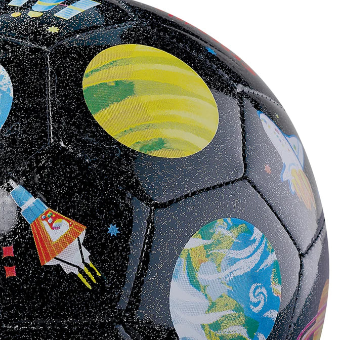 Glitter Soccer Ball - Space Exploration