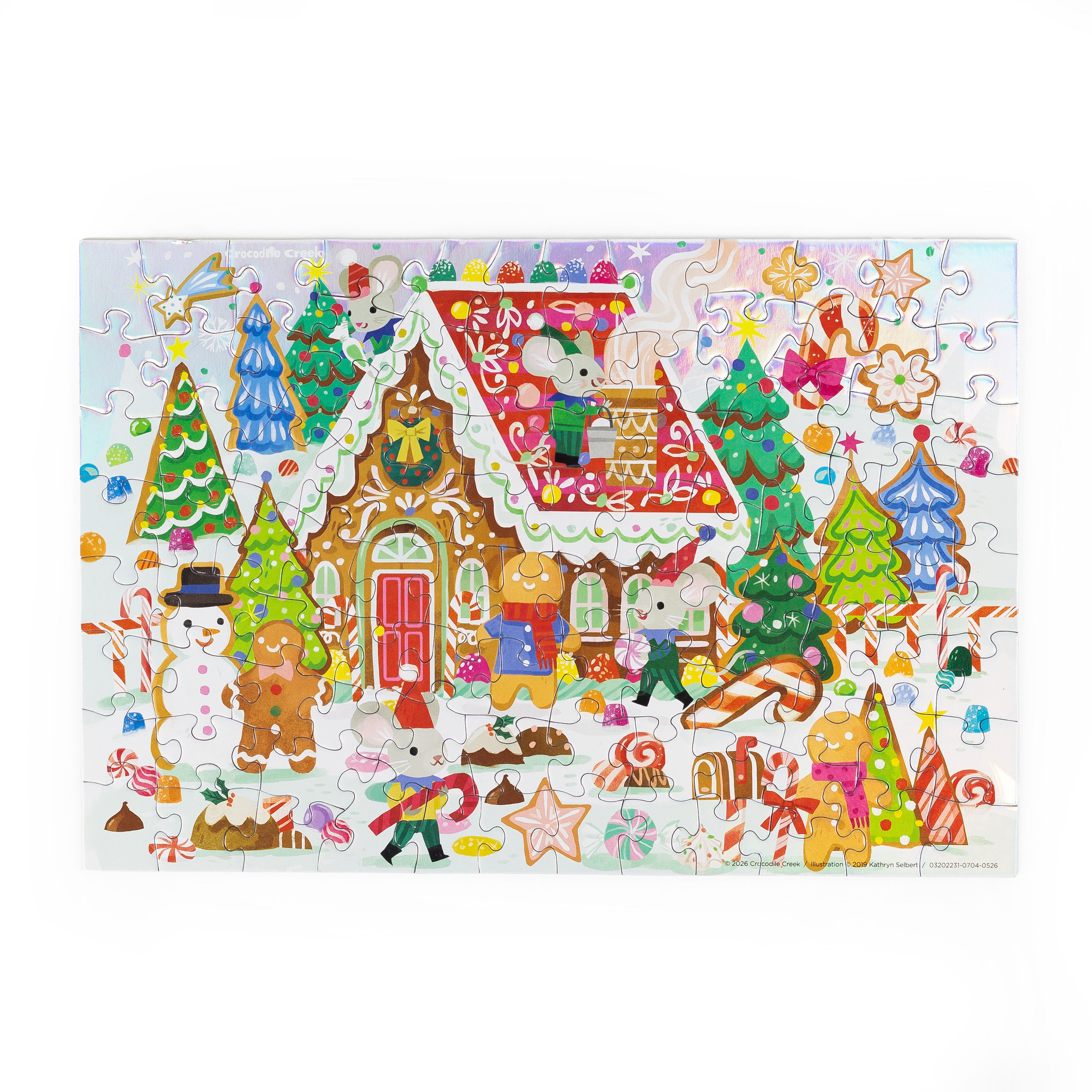 Holographic 100 piece - Gingerbread House