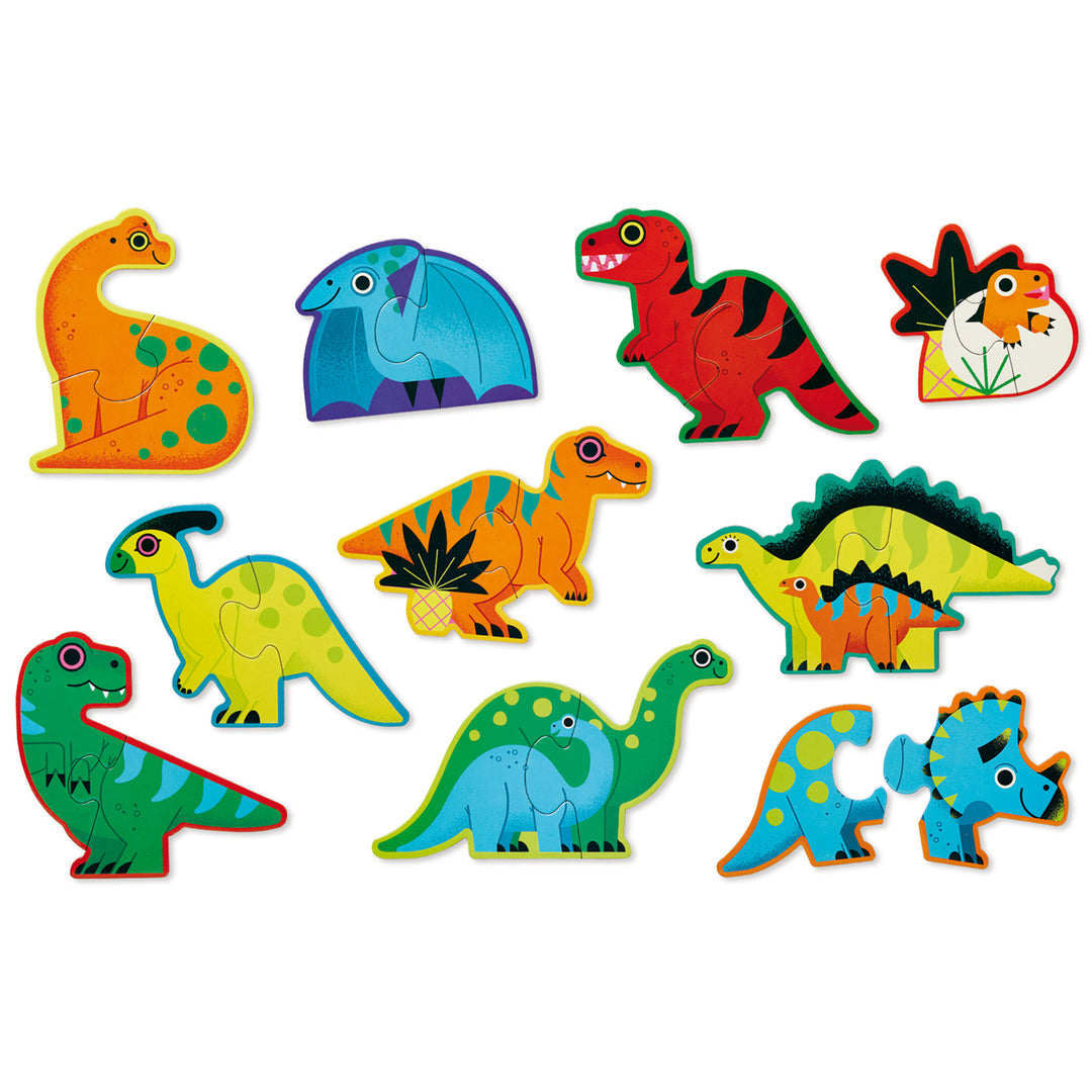 Let's Begin 2 Piece Puzzle - Dinosaur