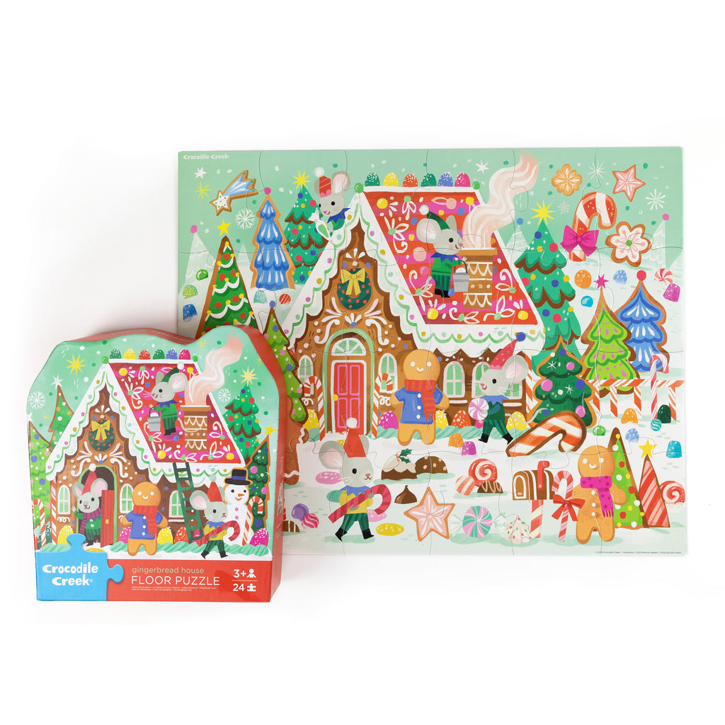 Classic Floor Puzzle 24 piece - Gingerbread House