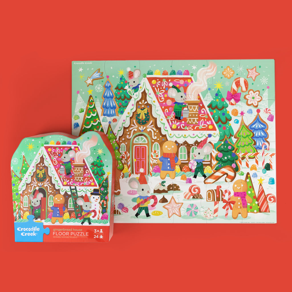 Classic Floor Puzzle 24 piece - Gingerbread House